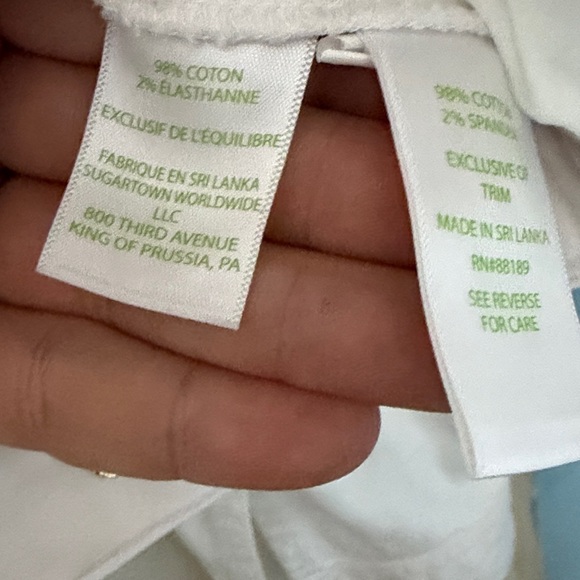 3 for 25! Lilly‎ Pulitzer Women’s White Denim Jacket, size XL, WITH FLAWS - Picture 5 of 12